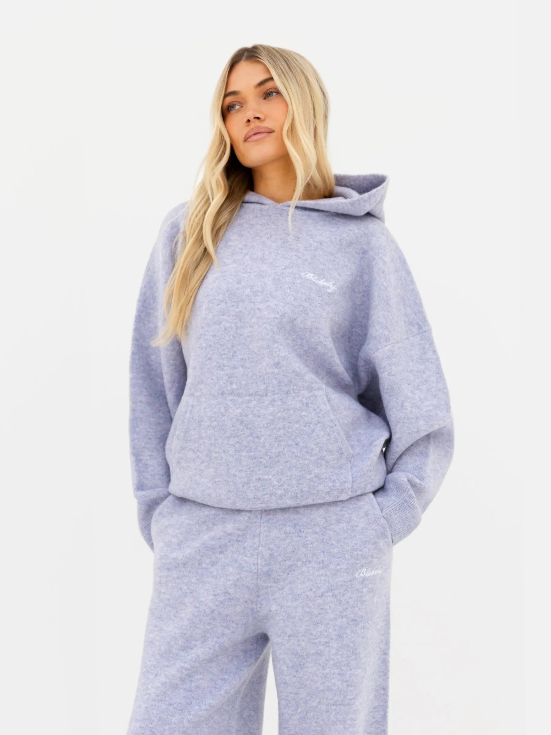 Oversized Knitted Hoodie - Lilac sold by Blakely product image thumbnail 2