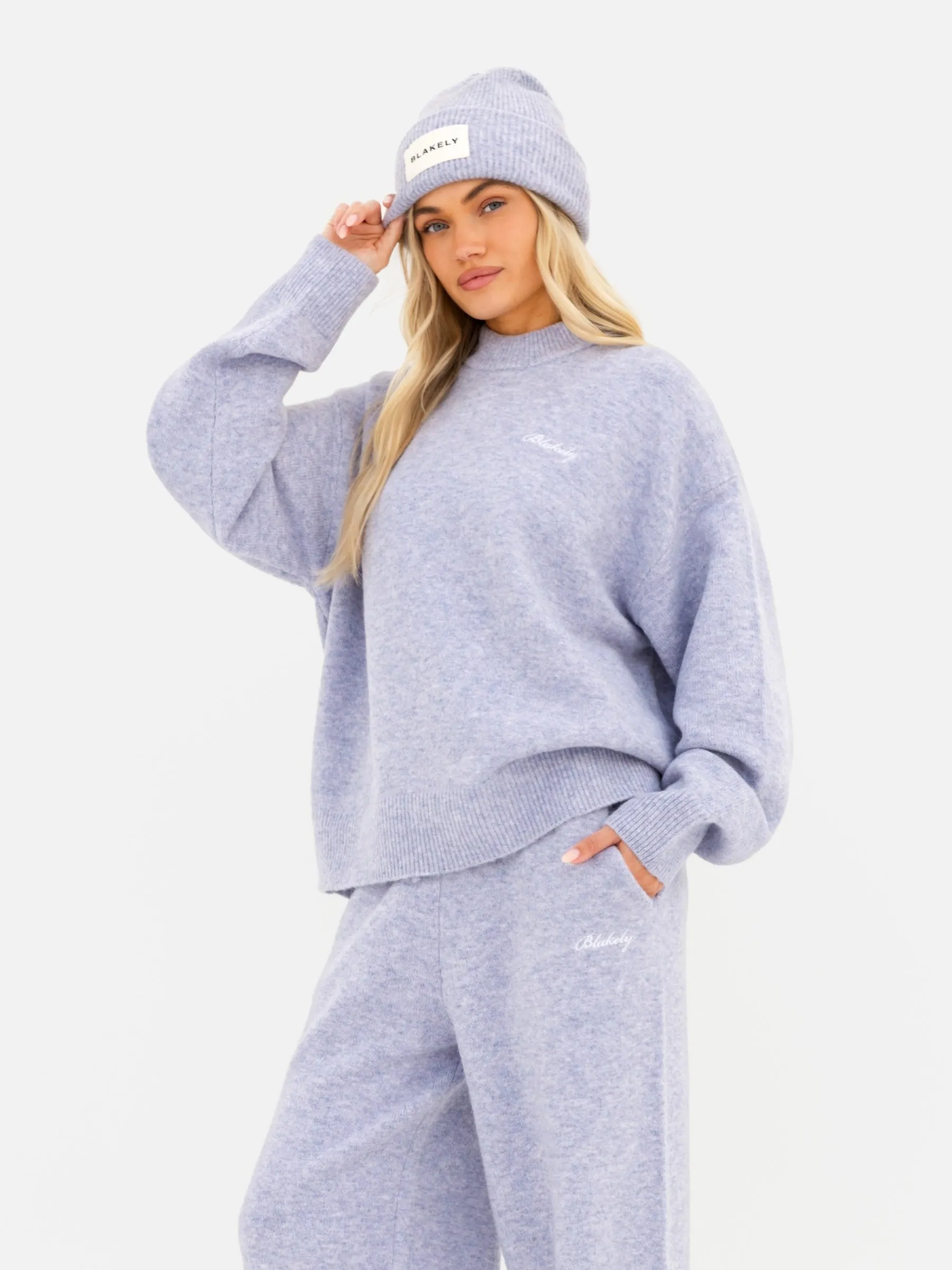 Oversized Knitted Jumper - Lilac sold by Blakely product image thumbnail 2