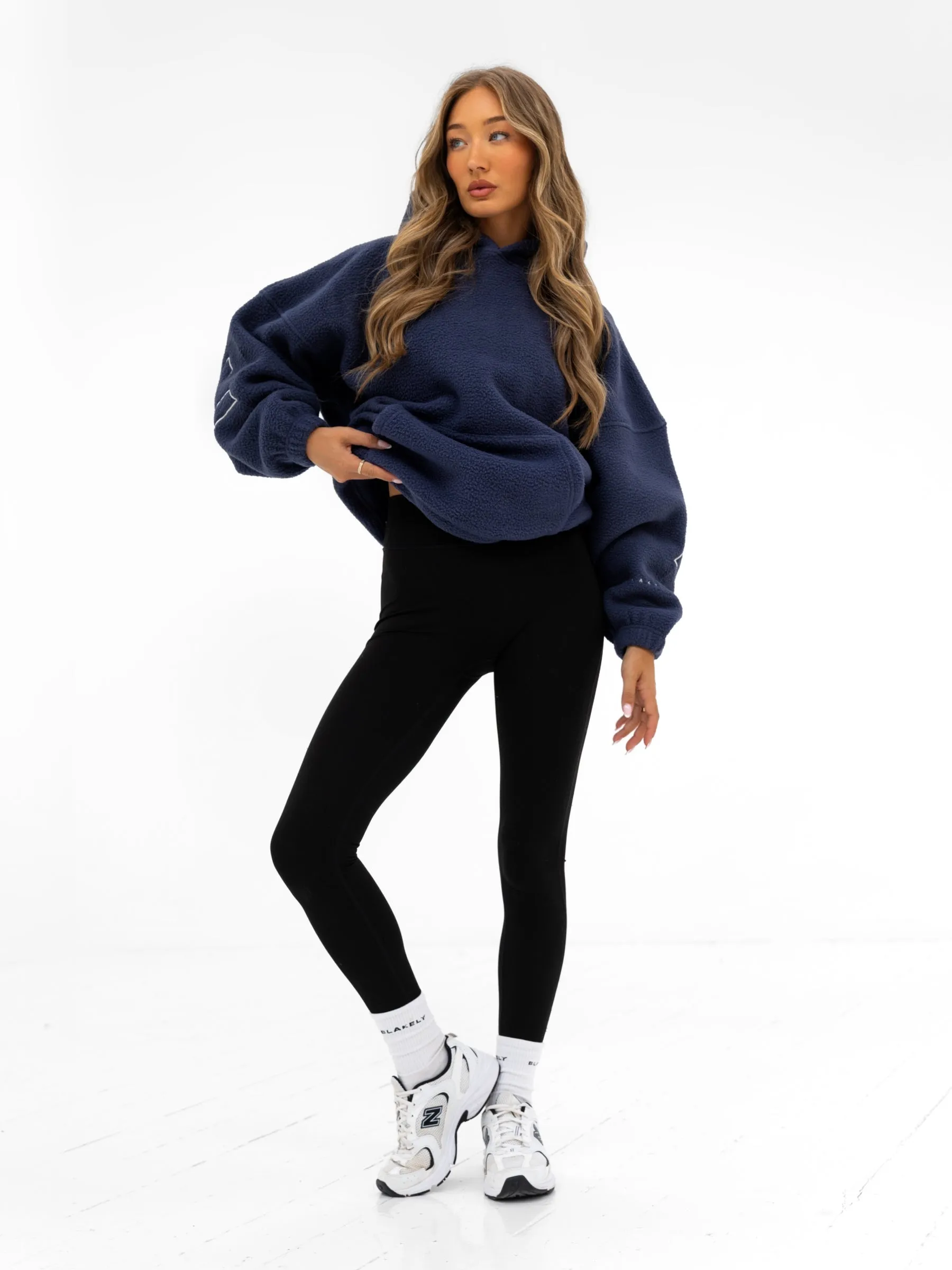 Borg Isabel Oversized Hoodie - True Navy sold by Blakely product image thumbnail 4