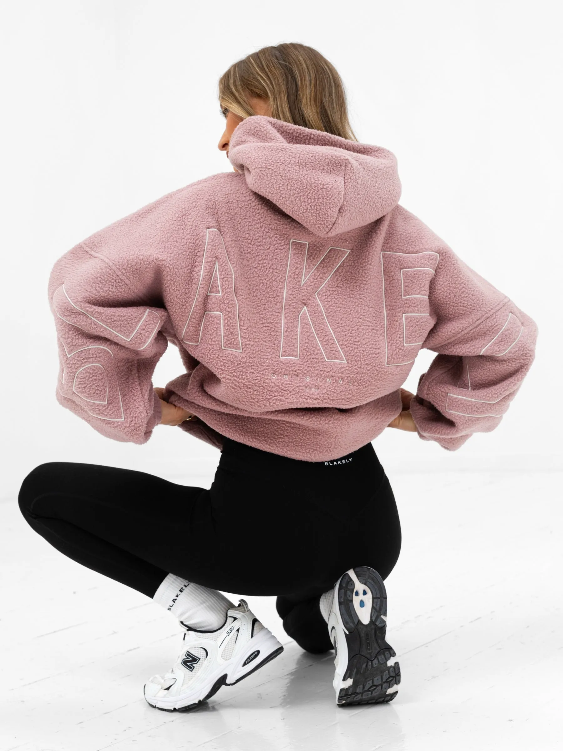 Borg Isabel Oversized Hoodie - Dusty Pink sold by Blakely product image thumbnail 5