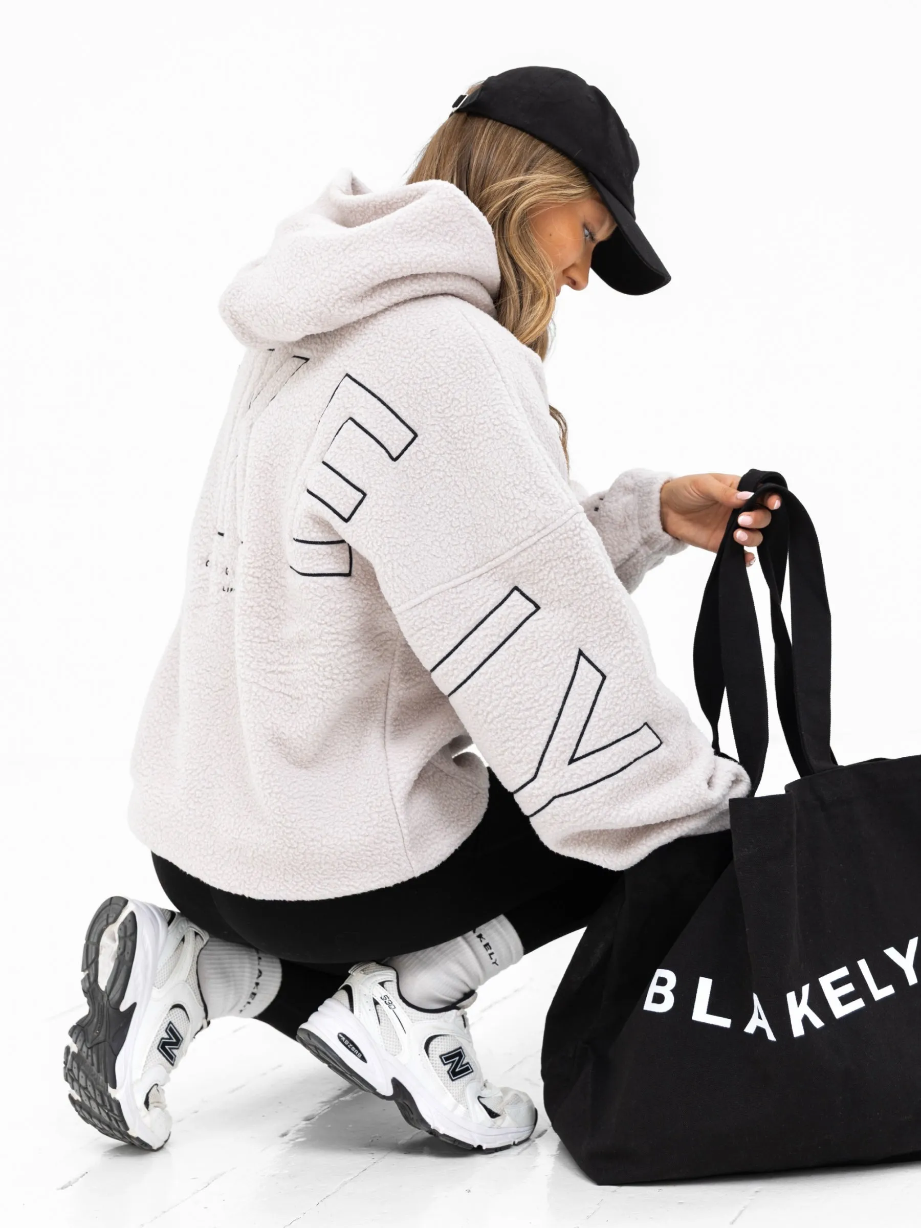 Borg Isabel Oversized Hoodie - Stone sold by Blakely product image thumbnail 5