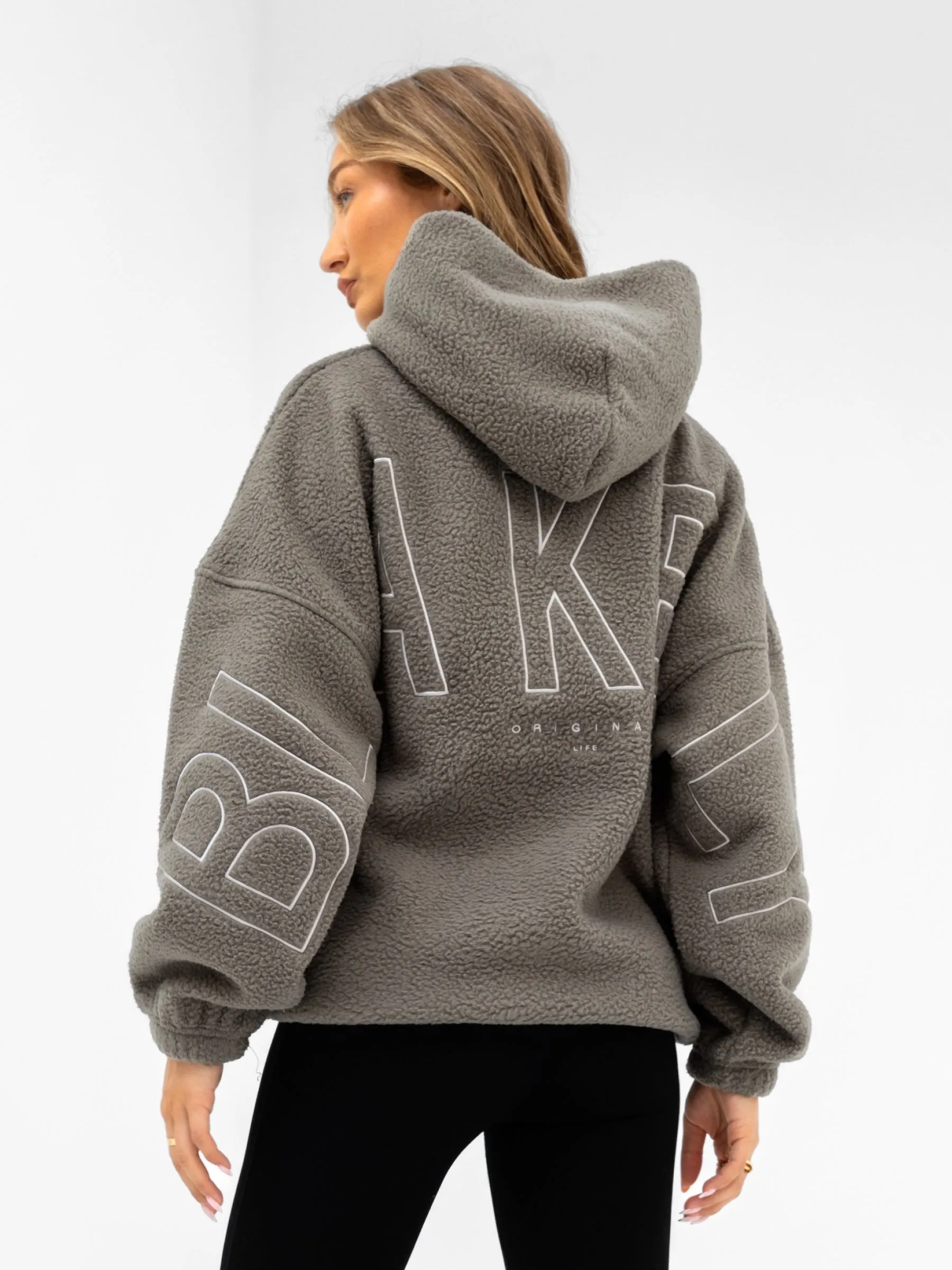 Borg Isabel Oversized Hoodie - Safari Green sold by Blakely product image thumbnail 5