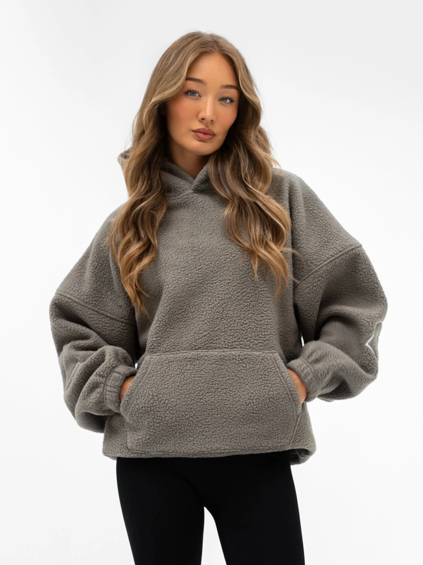 Borg Isabel Oversized Hoodie - Safari Green sold by Blakely product image thumbnail 2