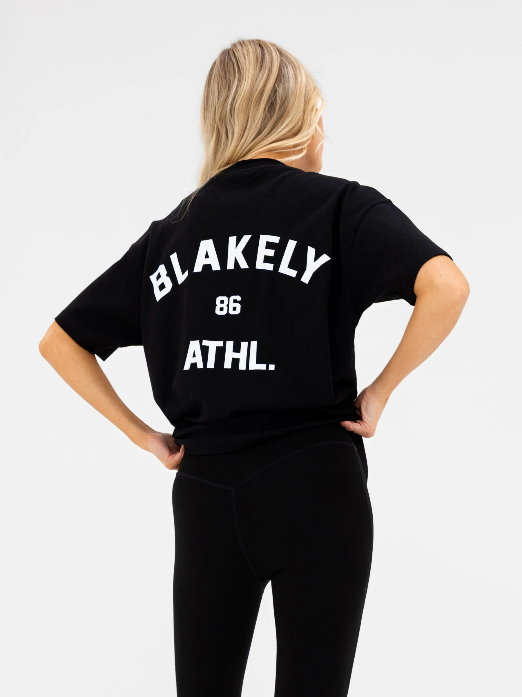 Hallie Oversized T-Shirt - Black sold by Blakely