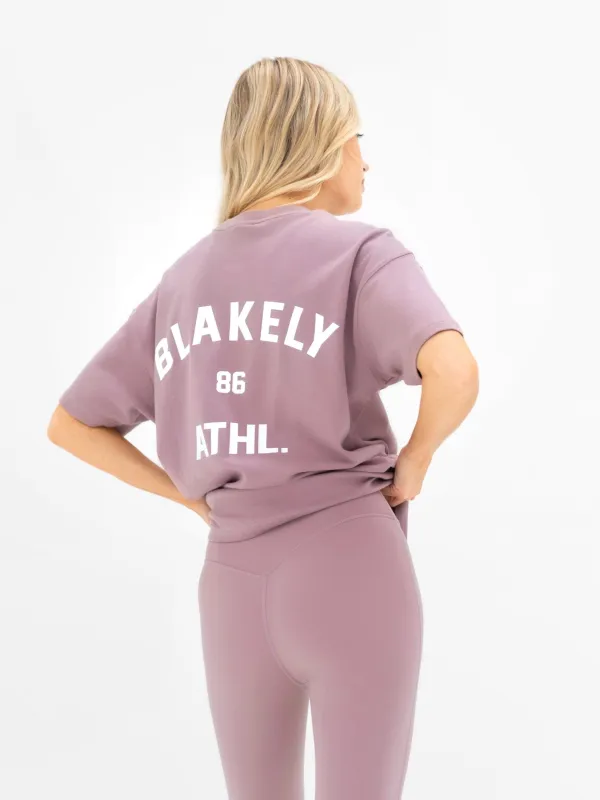 Hallie Oversized T-Shirt - Dusty Pink sold by Blakely