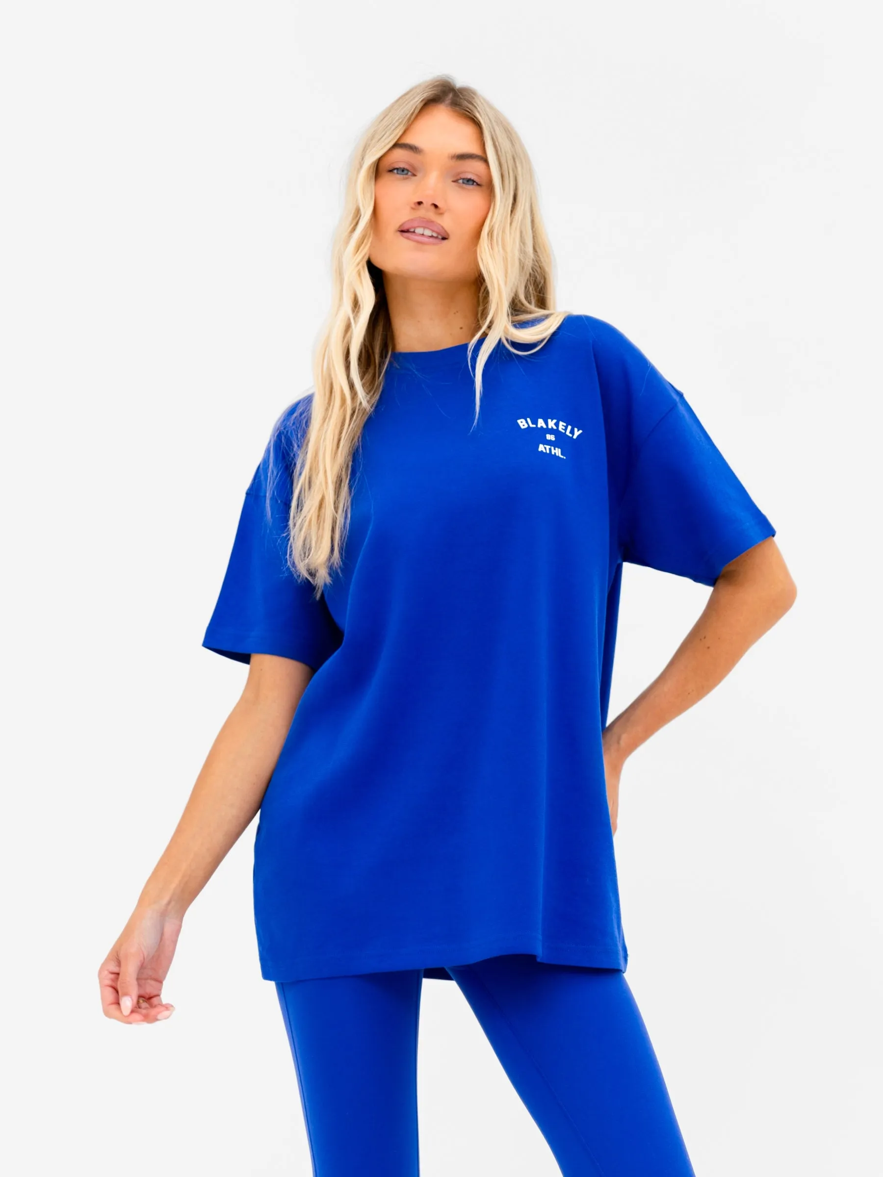 Hallie Oversized T-Shirt - Cobalt Blue sold by Blakely product image thumbnail 2