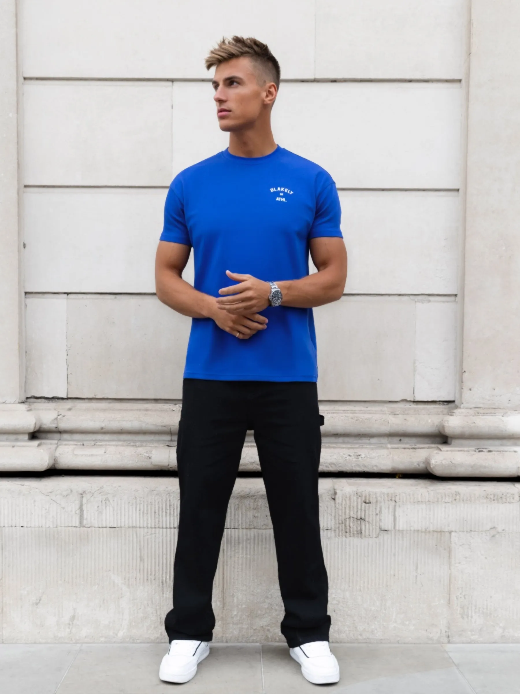 Niko Relaxed T-Shirt - Cobalt Blue sold by Blakely product image thumbnail 4