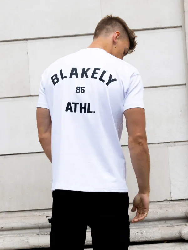 Niko Relaxed T-Shirt - White & Black sold by Blakely
