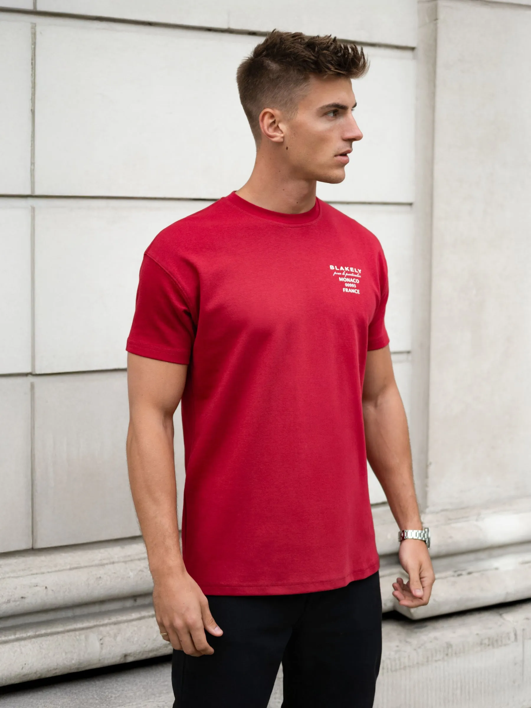 Monaco Relaxed T-Shirt - Red sold by Blakely product image thumbnail 4