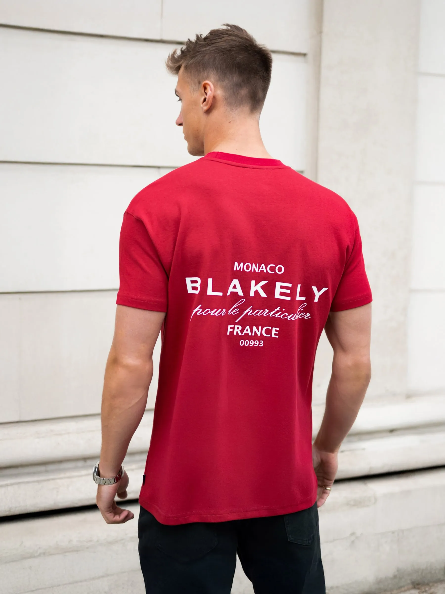 Monaco Relaxed T-Shirt - Red sold by Blakely product image thumbnail 3