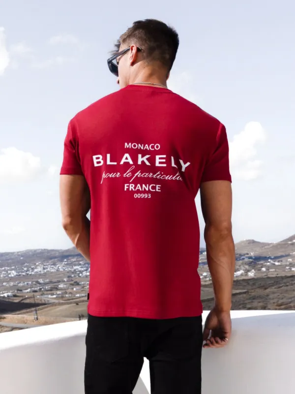 Monaco Relaxed T-Shirt - Red sold by Blakely