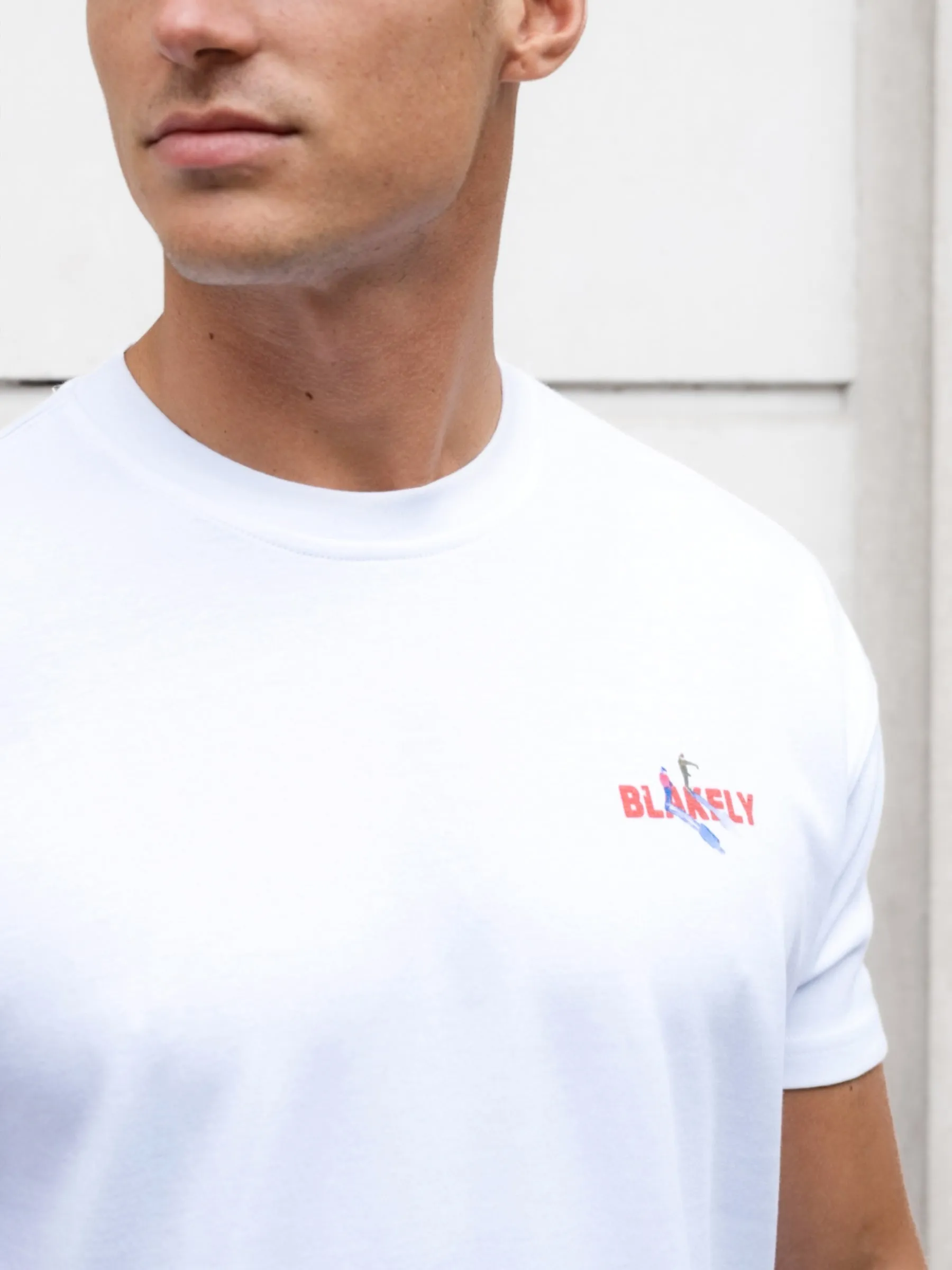 Ski Print Relaxed T-Shirt - White sold by Blakely product image thumbnail 5