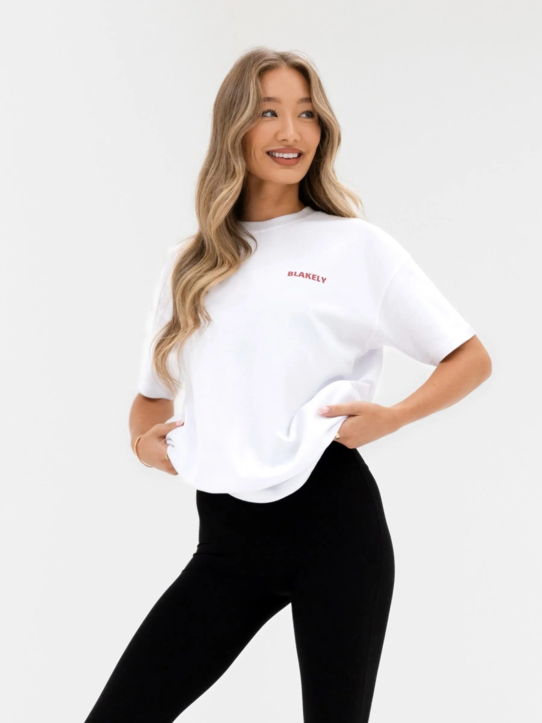 Bow Print Oversized T-Shirt - White sold by Blakely product image thumbnail 2