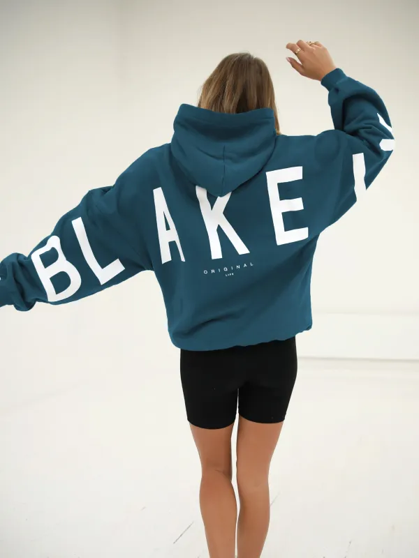 Isabel Oversized Hoodie - Teal Green sold by Blakely