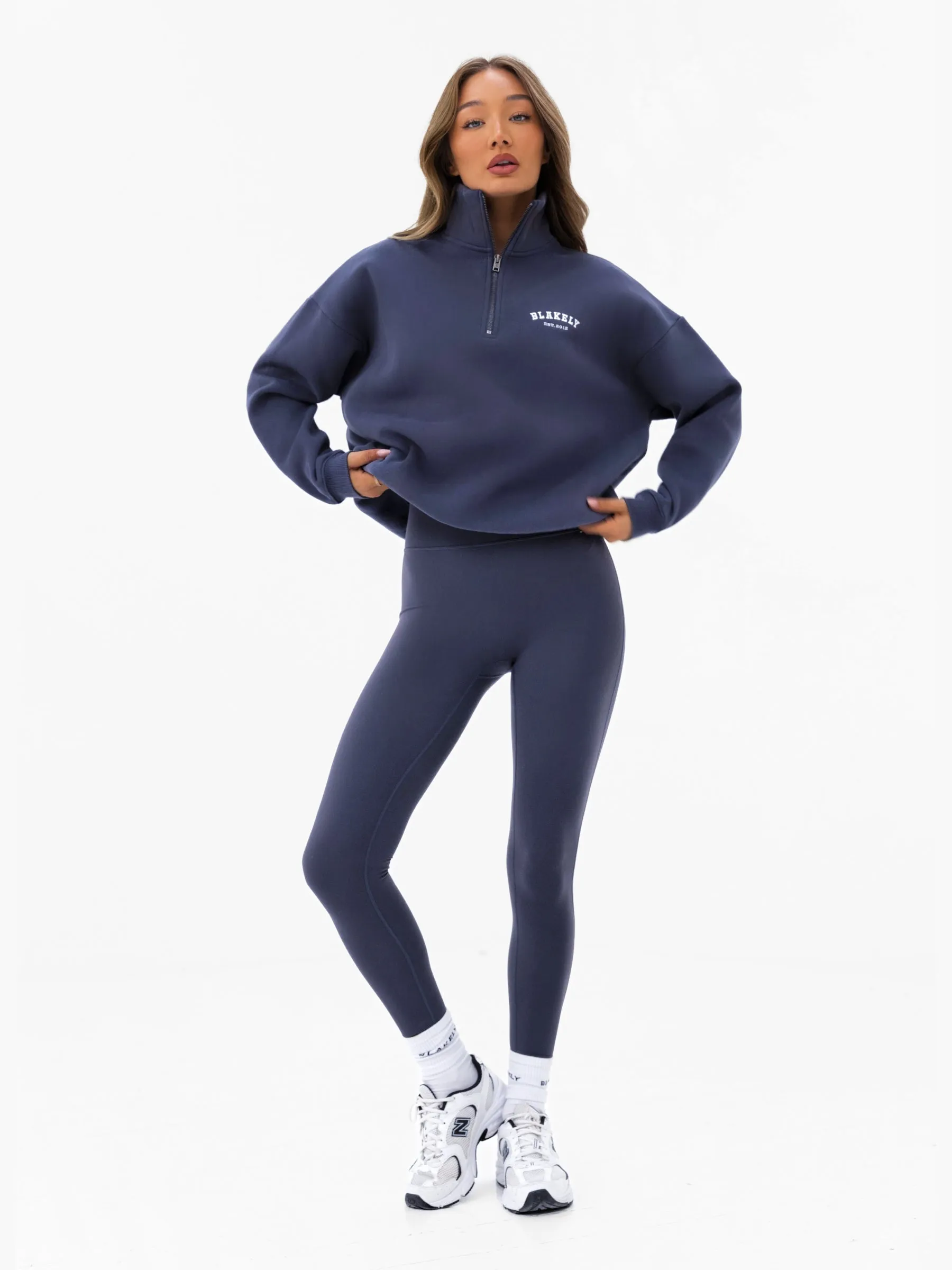 Heritage 1/4 Zip Jumper - True Navy sold by Blakely product image thumbnail 3