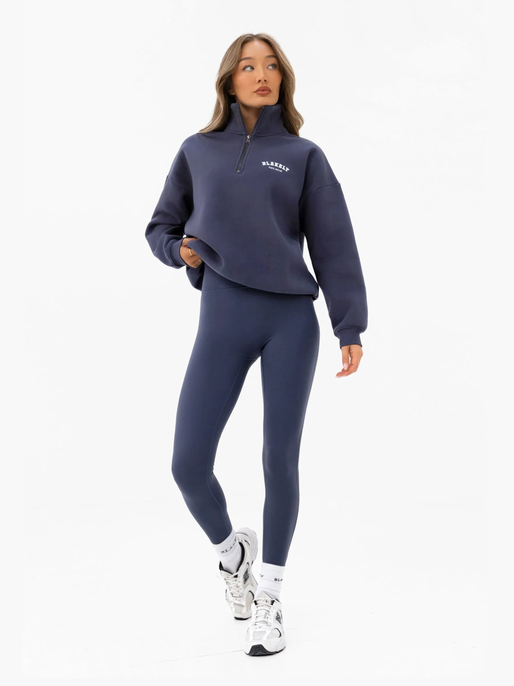 Heritage 1/4 Zip Jumper - True Navy sold by Blakely product image thumbnail 5