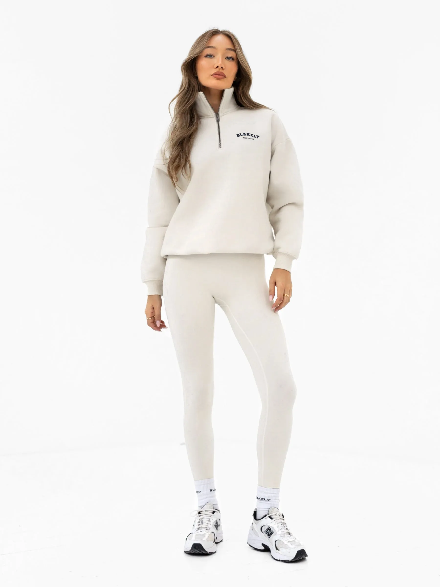 Heritage 1/4 Zip Jumper - Chalk sold by Blakely product image thumbnail 2