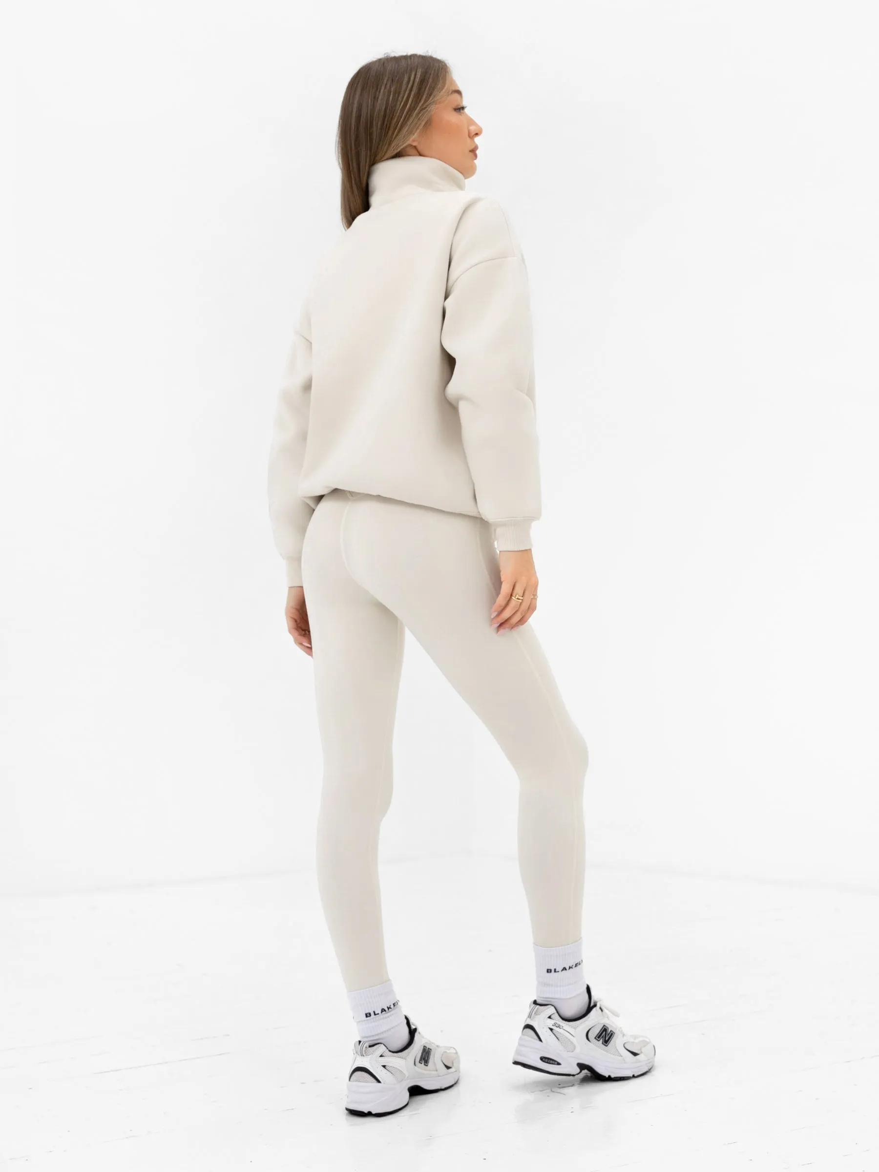 Heritage 1/4 Zip Jumper - Chalk sold by Blakely product image thumbnail 3