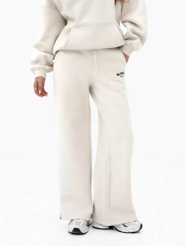 Heritage Wide Leg Sweatpants - Chalk sold by Blakely