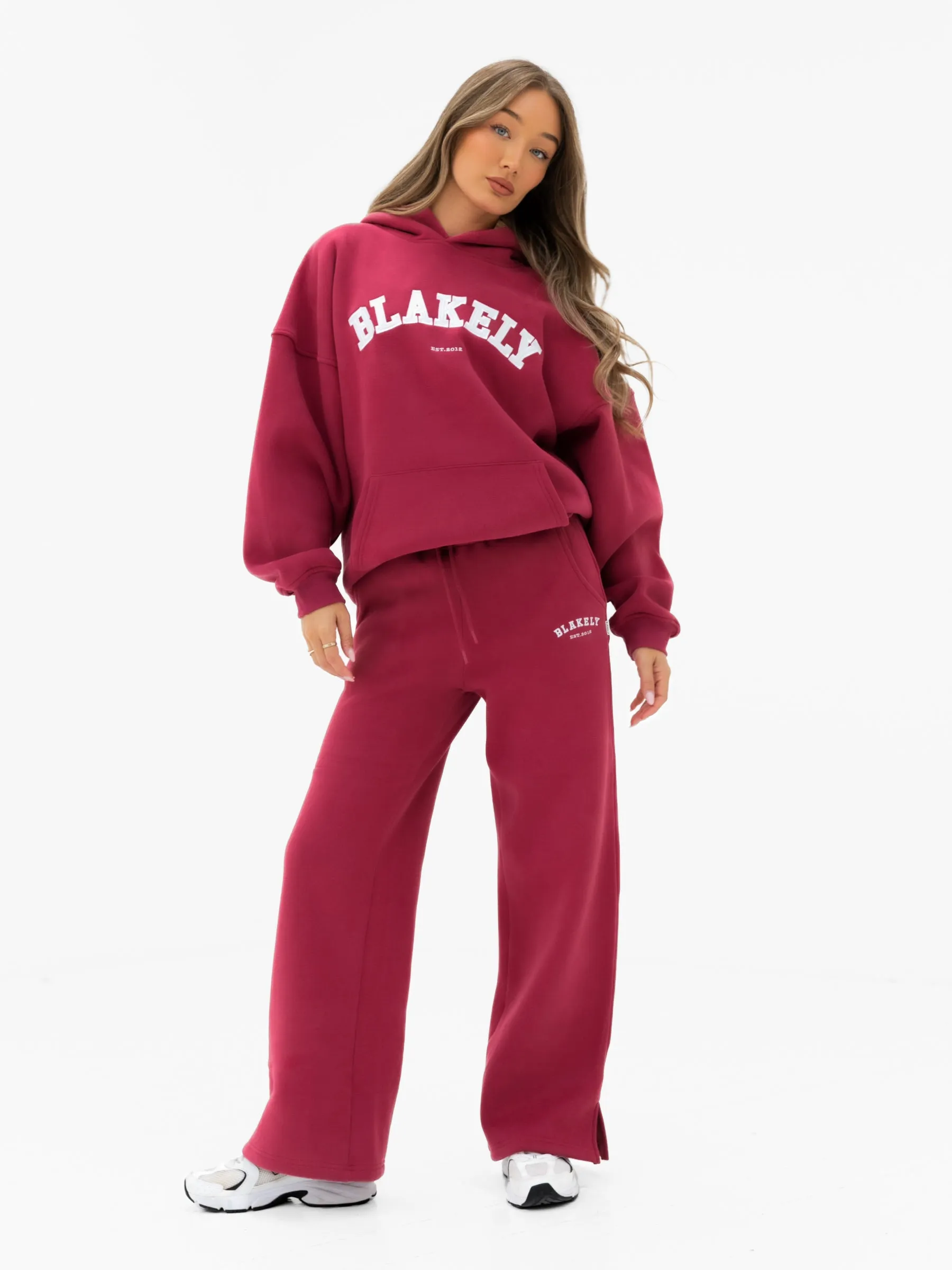 Heritage Wide Leg Sweatpants - Deep Pink sold by Blakely product image thumbnail 2