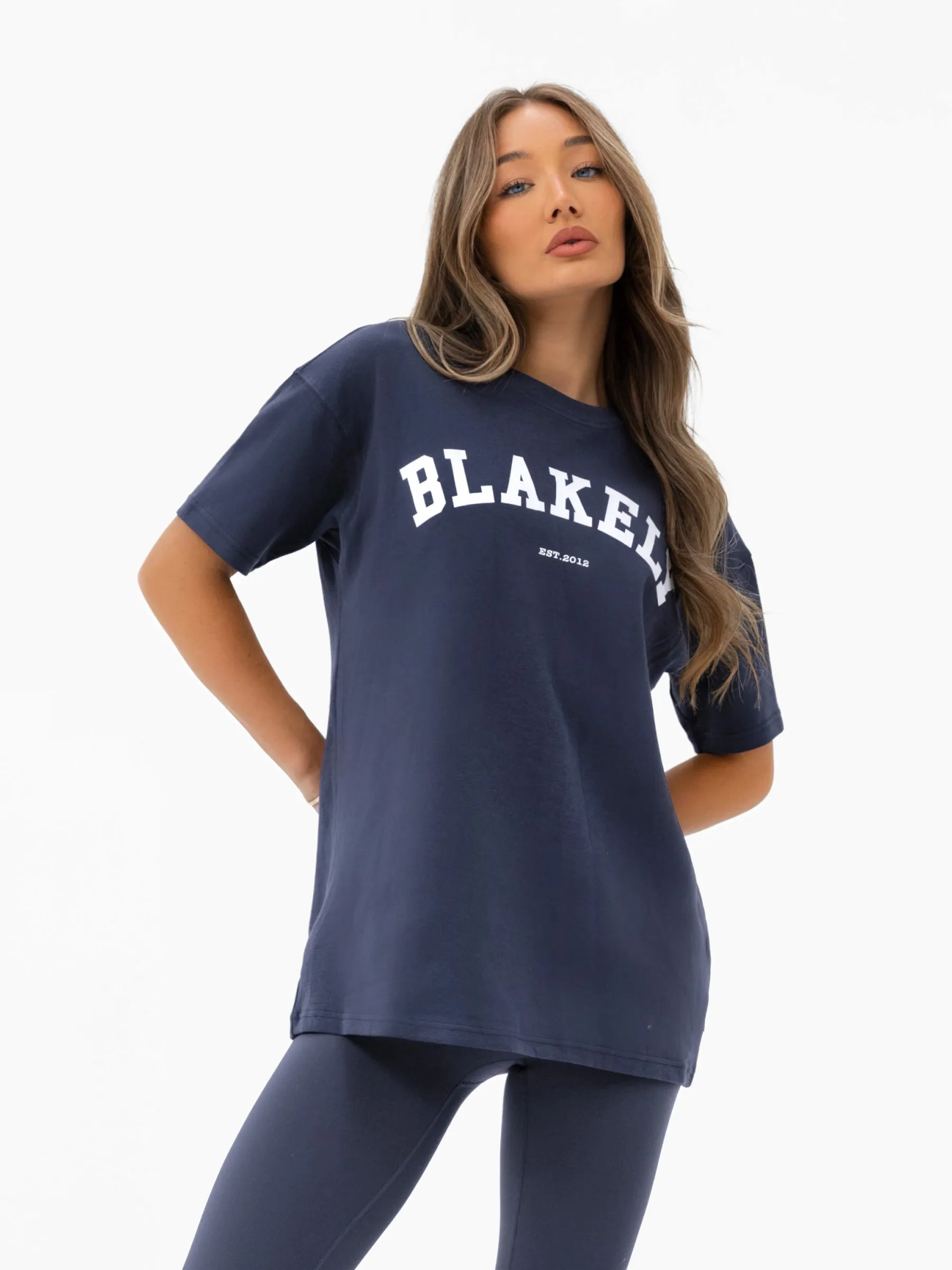 Varsity Oversized T-Shirt - True Navy sold by Blakely