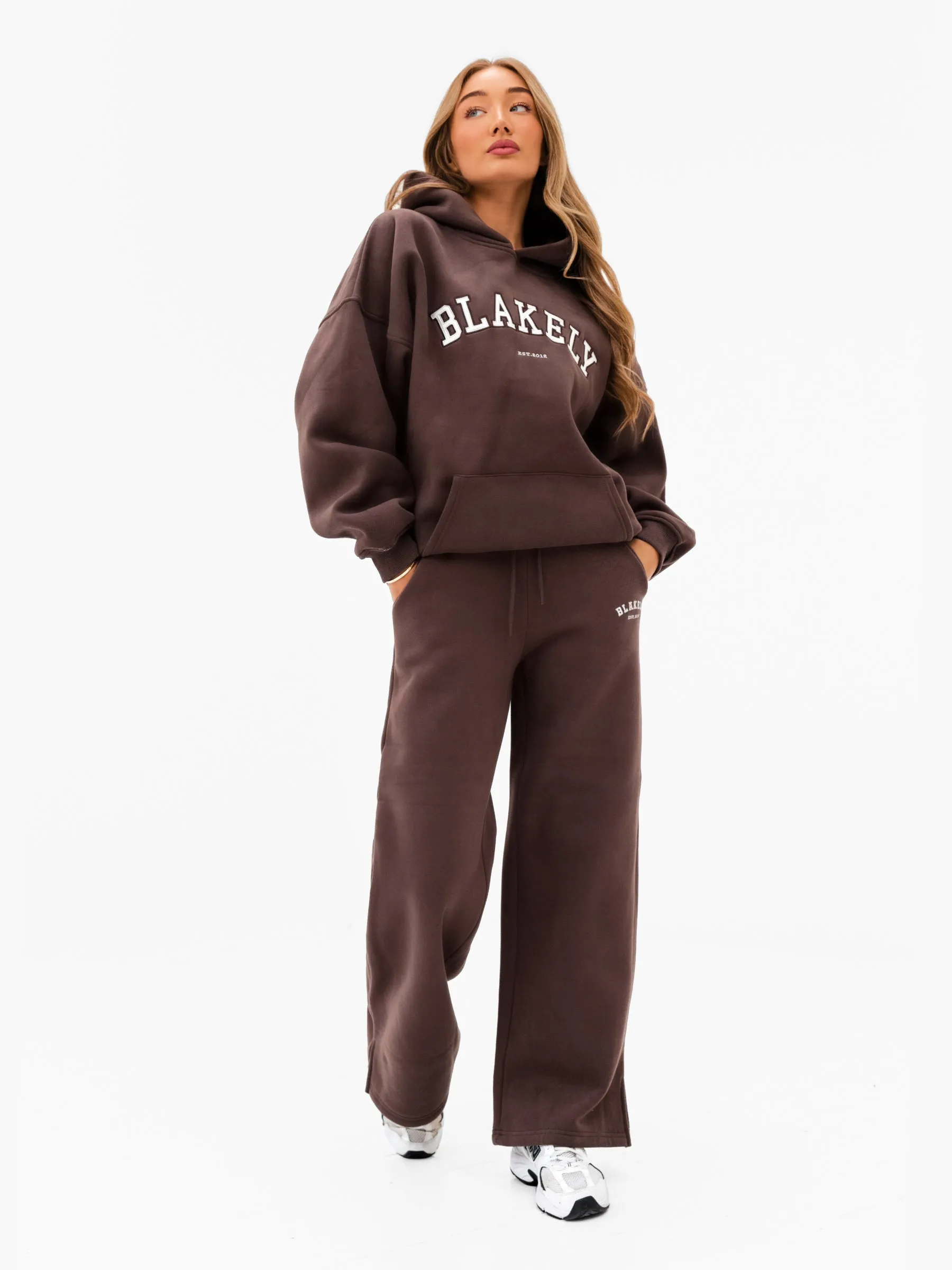 Varsity Oversized Hoodie - Dark Chocolate sold by Blakely product image thumbnail 5