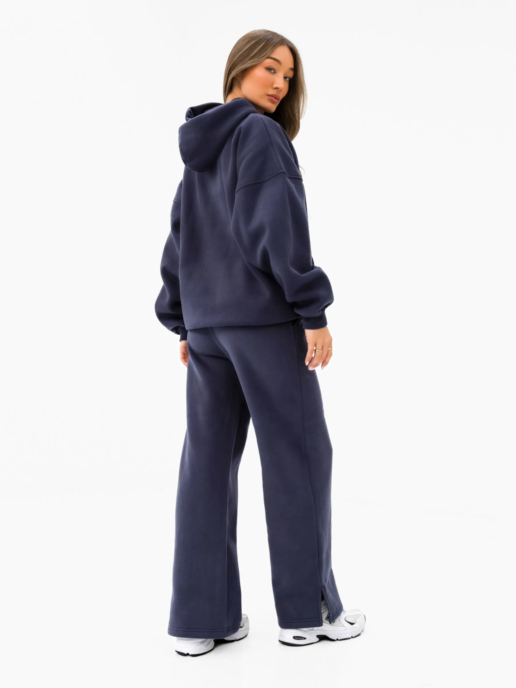 Varsity Oversized Hoodie - True Navy & Vintage Pink sold by Blakely product image thumbnail 3
