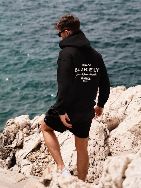 Monaco Relaxed Hoodie - Black sold by Blakely
