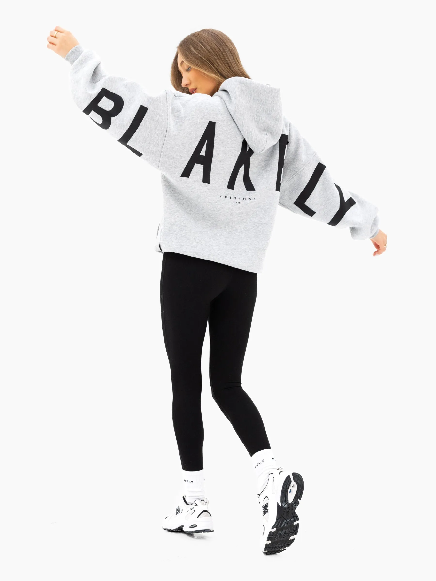 Isabel Oversized Hoodie - Marl Grey sold by Blakely product image thumbnail 3