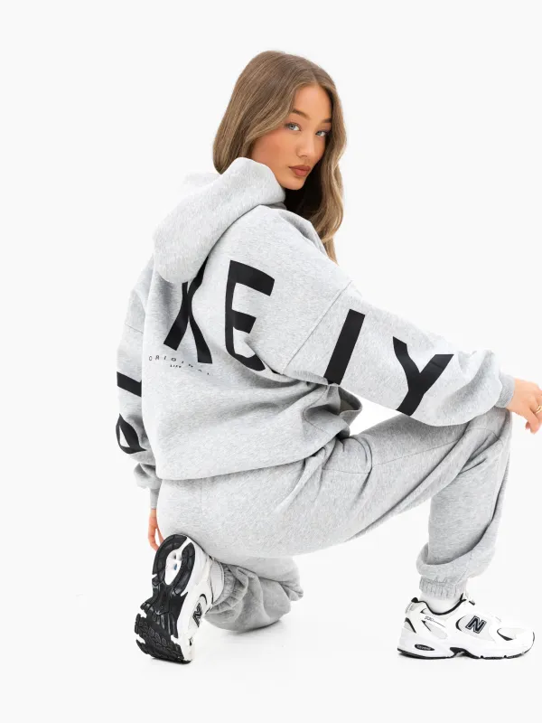 Isabel Oversized Hoodie - Marl Grey sold by Blakely