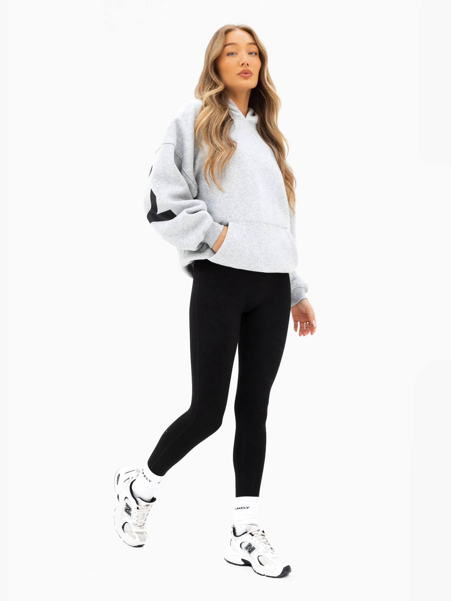 Isabel Oversized Hoodie - Marl Grey sold by Blakely product image thumbnail 4