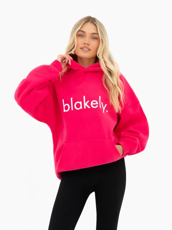 Lila Oversized Hoodie - Neon Pink sold by Blakely
