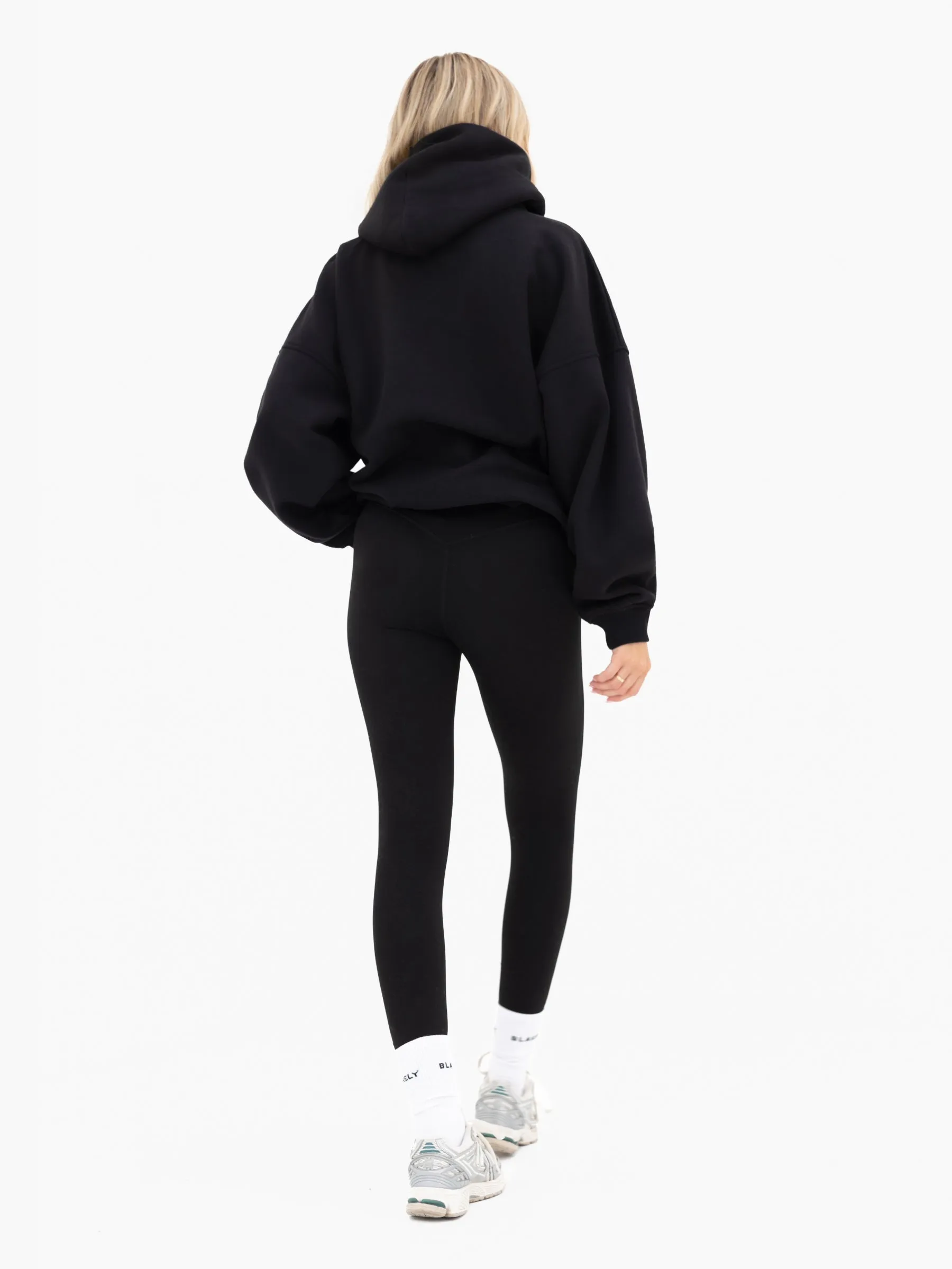 Lila Oversized Hoodie - Black & Ultra Lilac sold by Blakely product image thumbnail 3