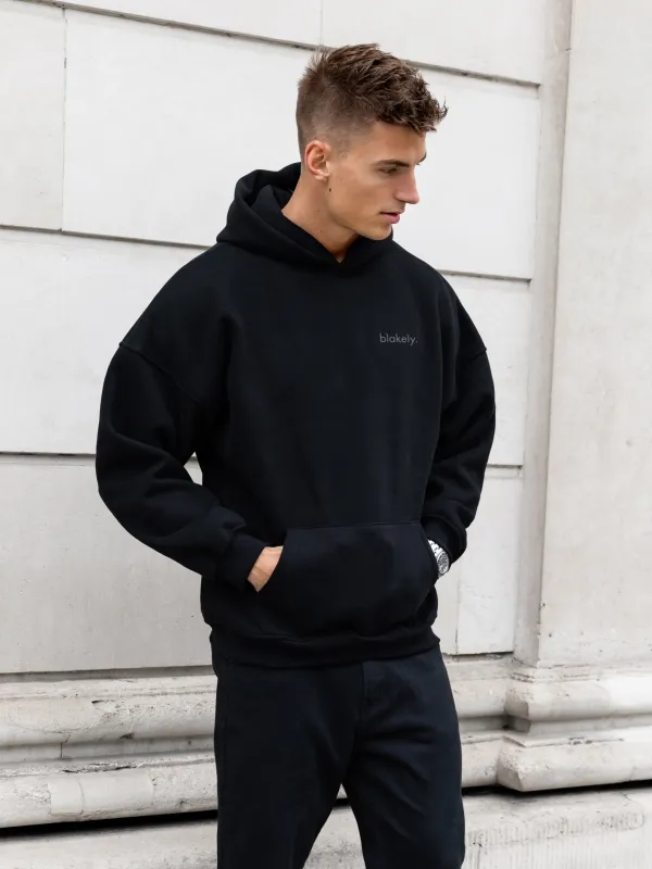 Iver Relaxed Hoodie - Black sold by Blakely