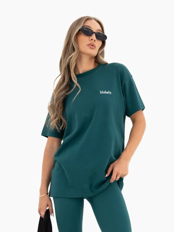 Freya Oversized T-Shirt - Deep Green sold by Blakely