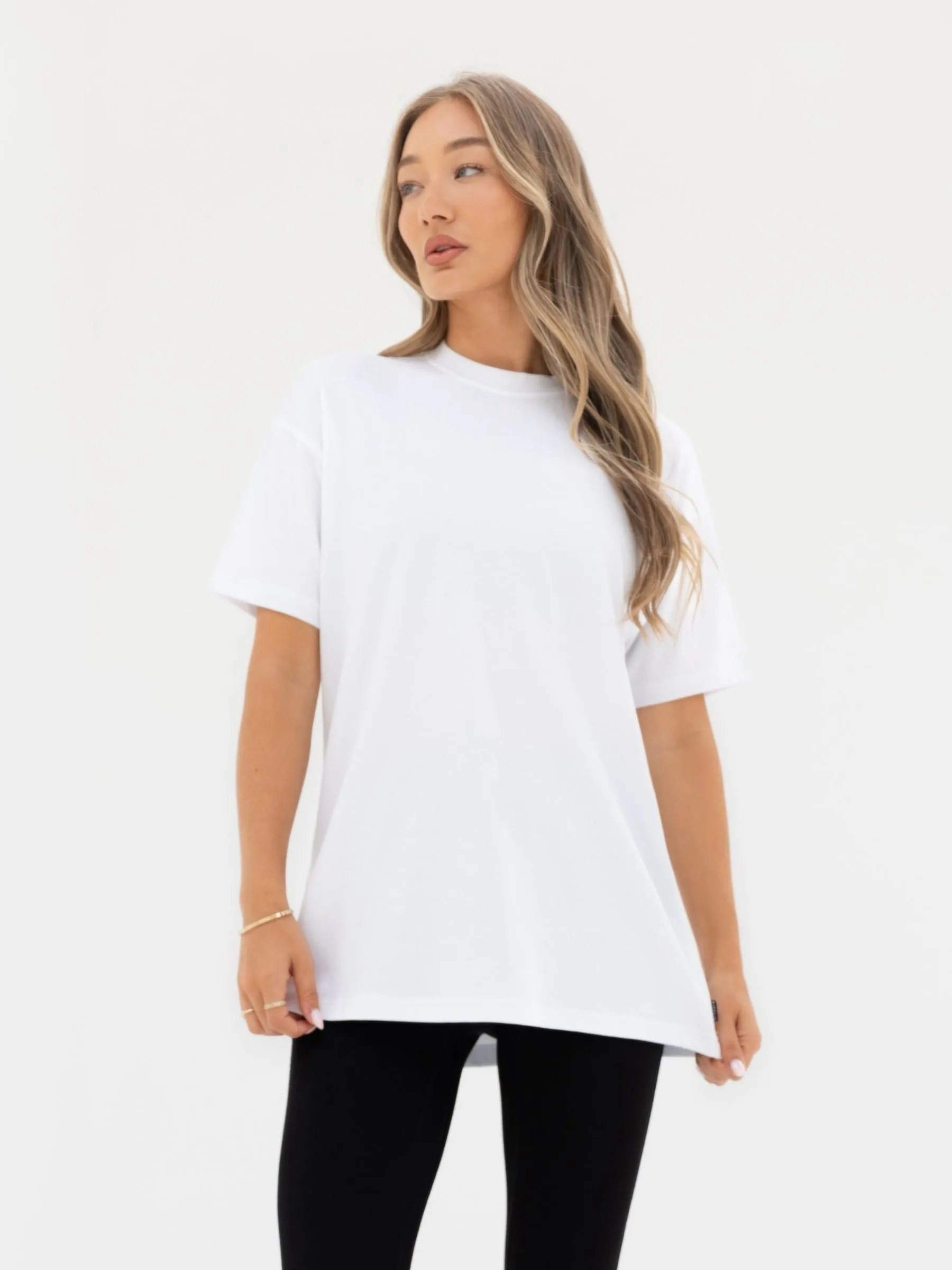 Thea Oversized T-Shirt - White & Black sold by Blakely product image thumbnail 2