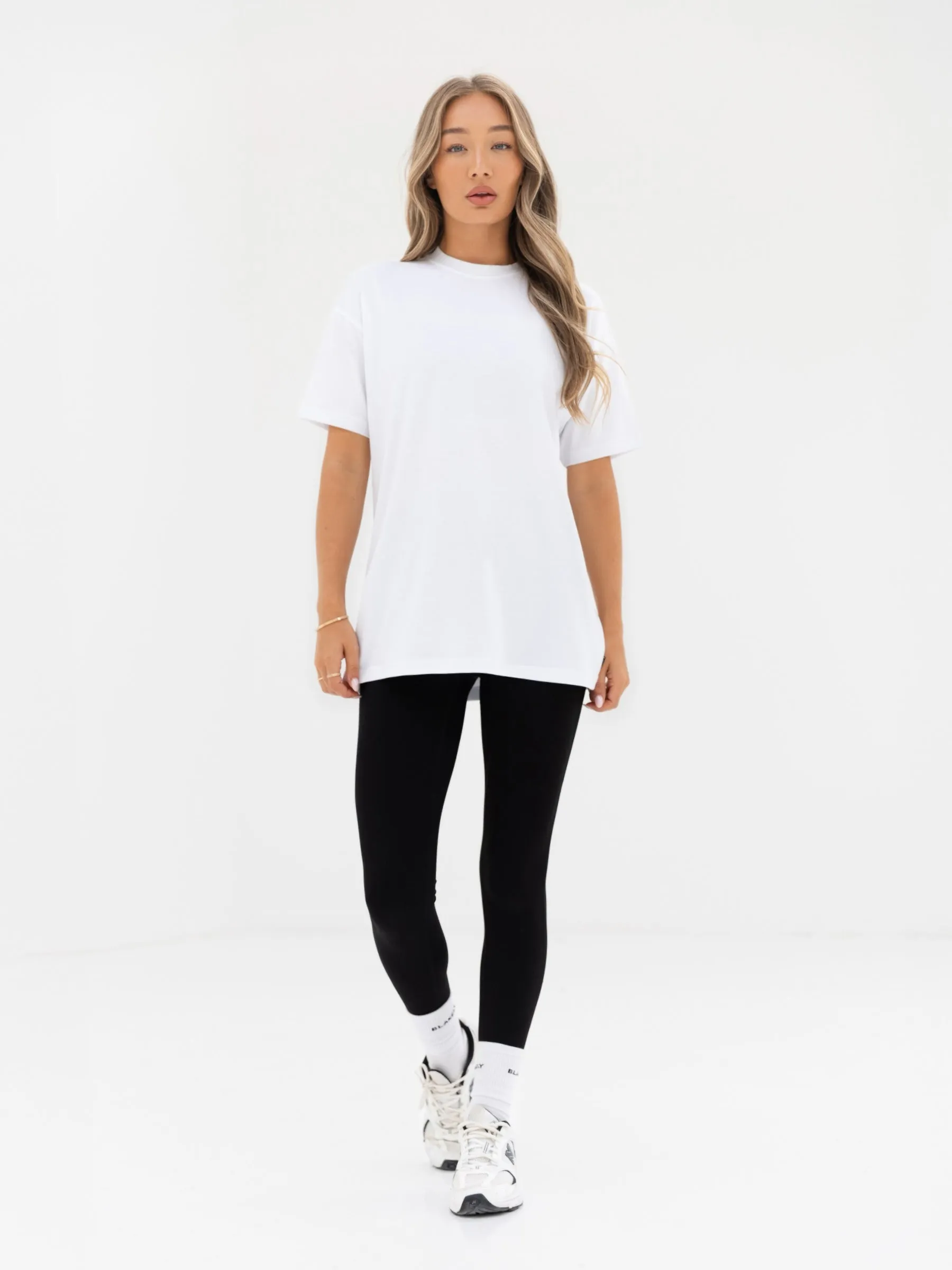 Thea Oversized T-Shirt - White & Black sold by Blakely product image thumbnail 4