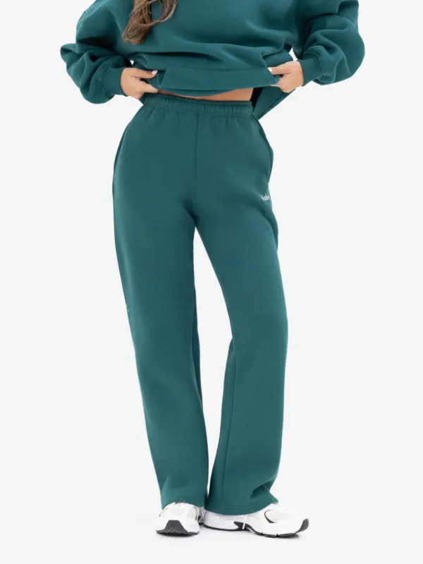 Freya Wide Leg Sweatpants - Deep Green sold by Blakely