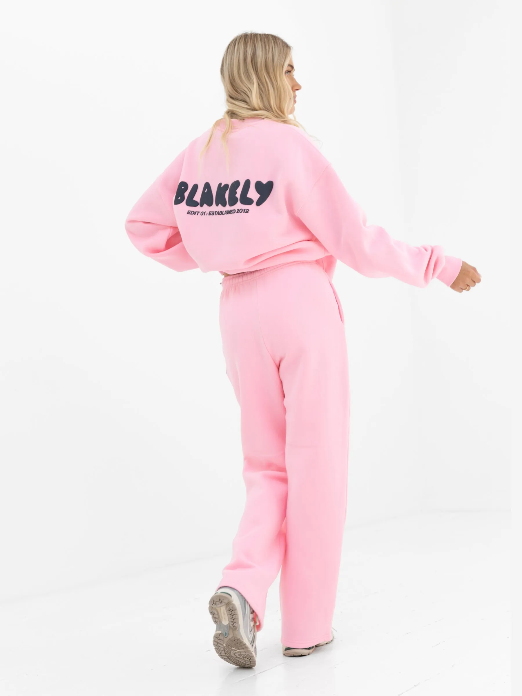 Cloud Print Oversized Jumper - Powder Pink sold by Blakely product image thumbnail 3