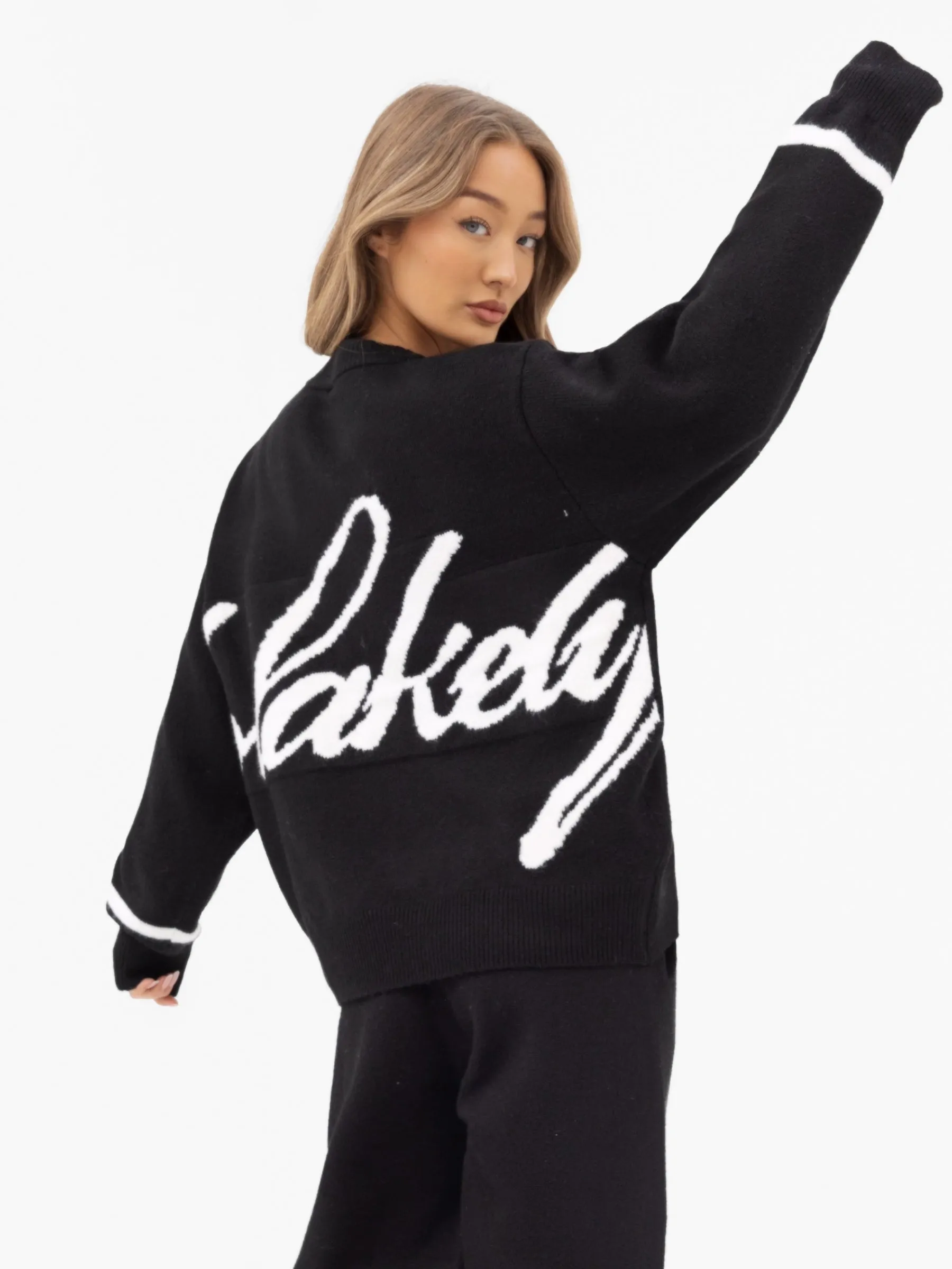 Margot Oversized Knitted Jumper - Black sold by Blakely