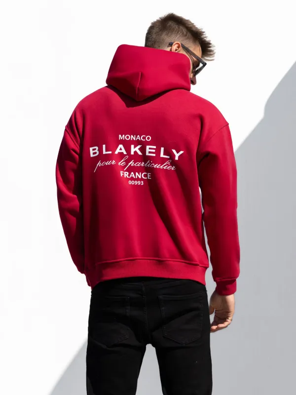 Monaco Relaxed Hoodie - Red sold by Blakely