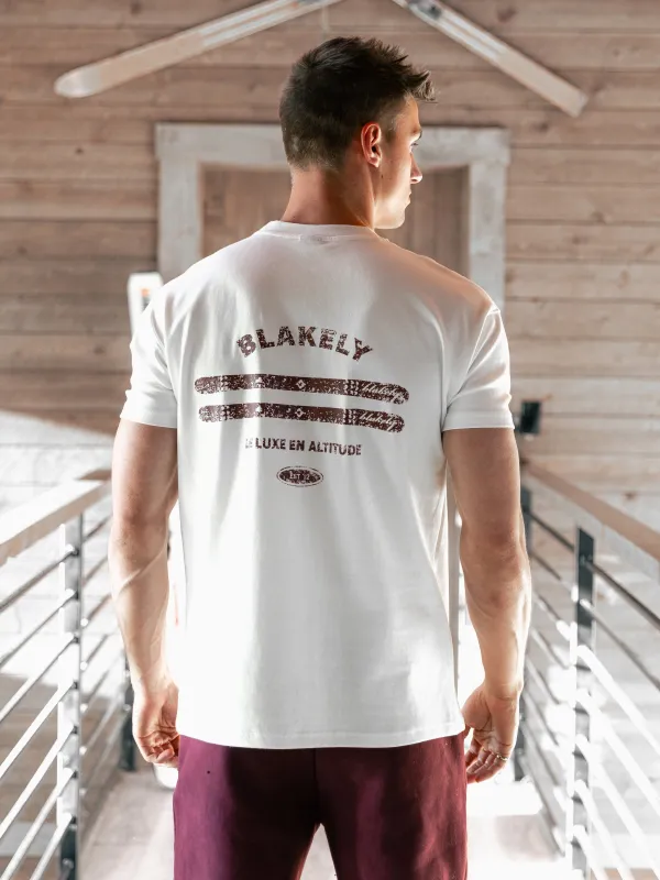 Sonny Ski Relaxed T-Shirt - White sold by Blakely