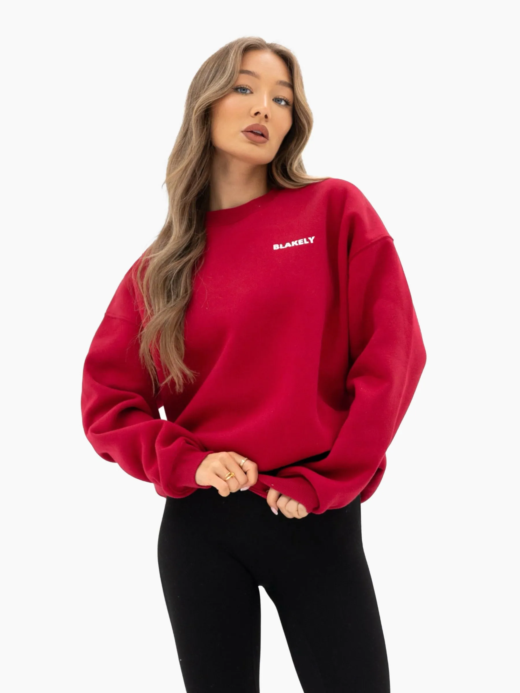 Sloane Ski Oversized Jumper - Cherry Red sold by Blakely product image thumbnail 2