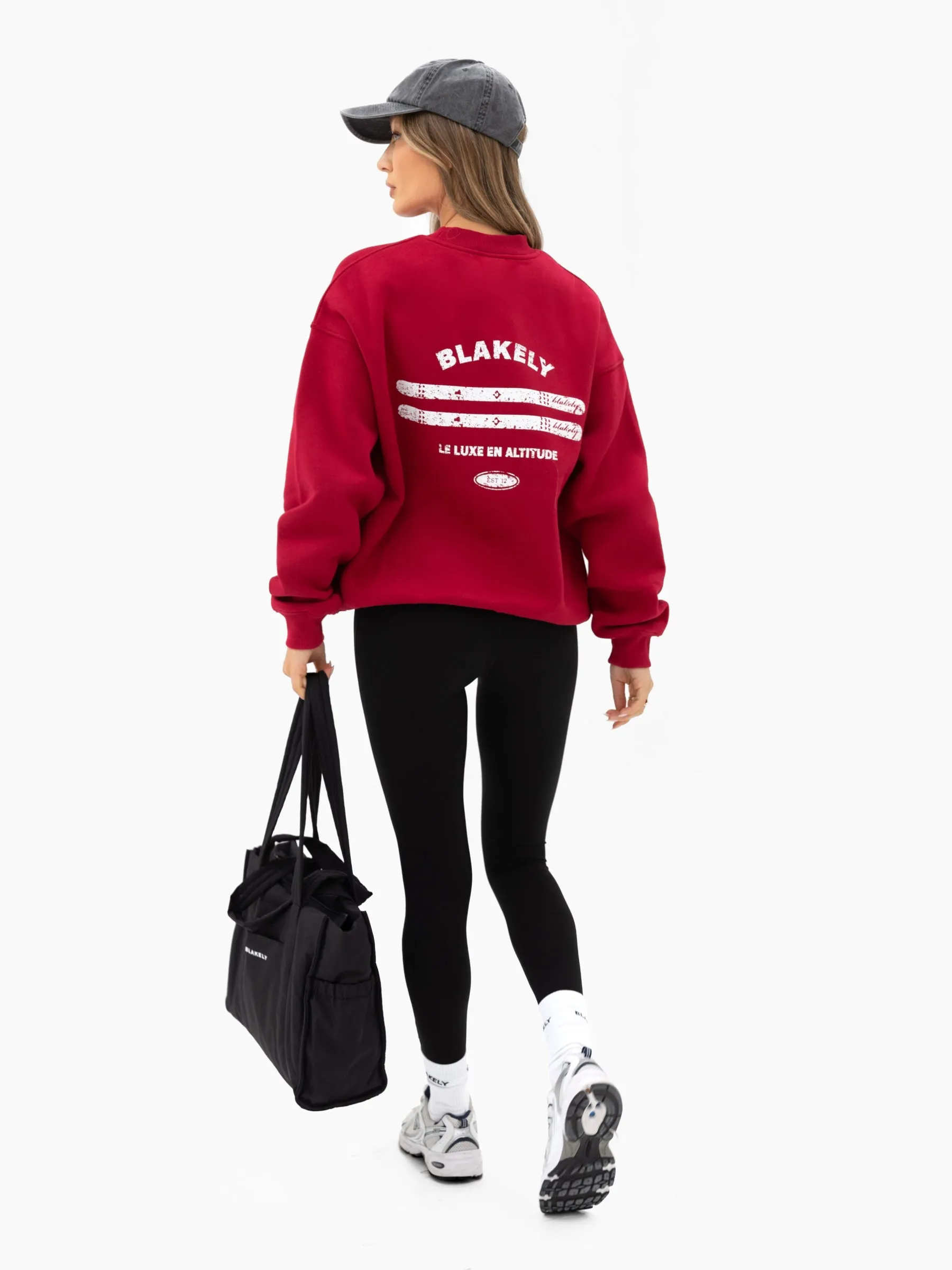 Sloane Ski Oversized Jumper - Cherry Red sold by Blakely product image thumbnail 5