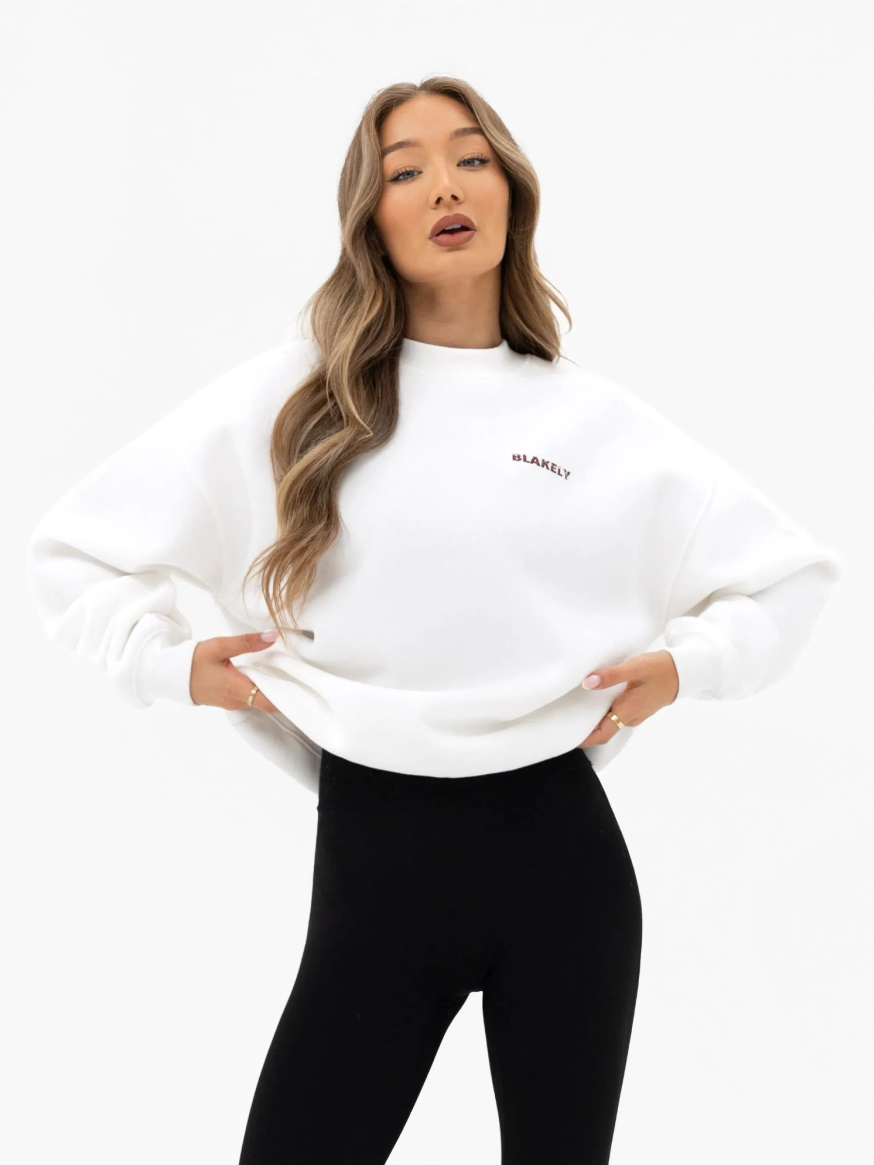 Sloane Ski Oversized Jumper - White sold by Blakely product image thumbnail 2