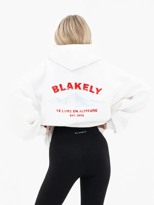 Amari Altitude Oversized Hoodie - Flat White sold by Blakely