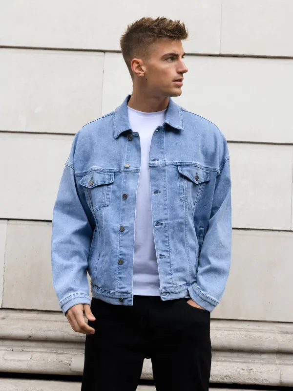 Blakely Denim Trucker Jacket - Washed Blue sold by Blakely