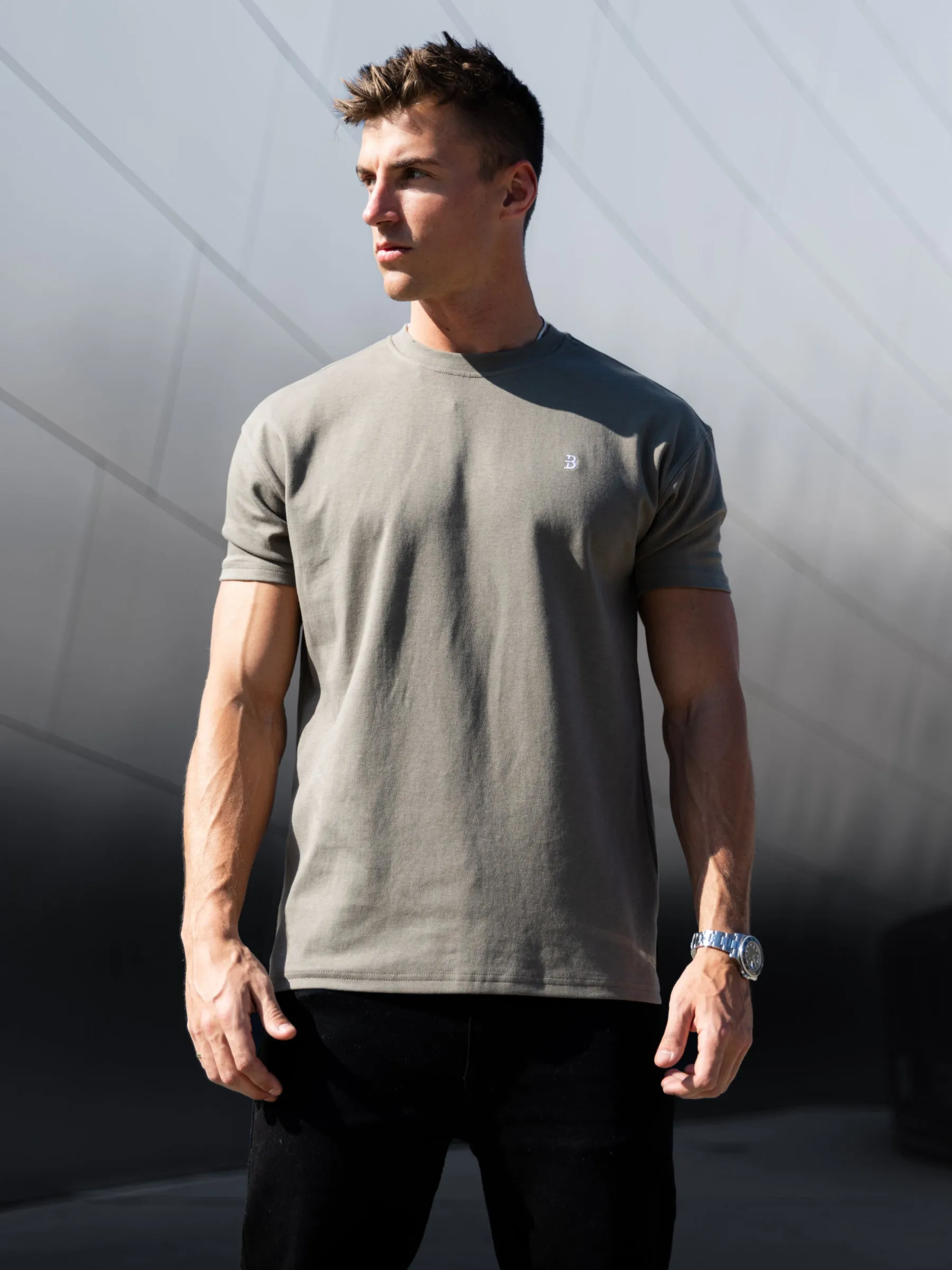 Conrad Relaxed Anchor T-Shirt - Safari Green sold by Blakely