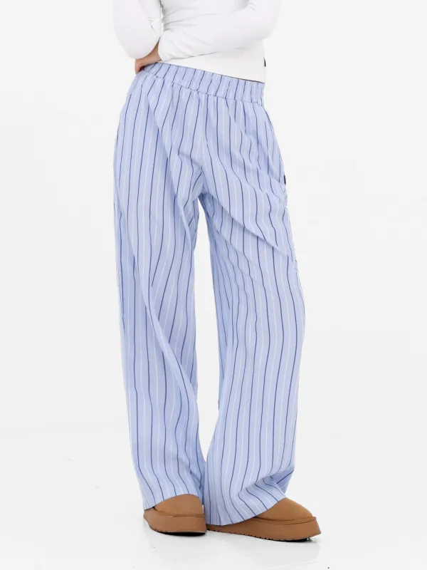 Noa Stripe Trousers - Blue Stripe sold by Blakely