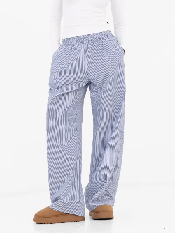 Noa Stripe Trousers - Navy Stripe sold by Blakely